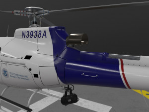 as-350 us customs and border protection 3D 模型