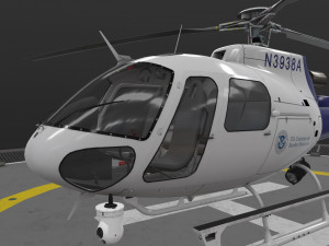 as-350 us customs and border protection 3D 模型
