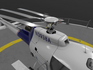 as-350 us customs and border protection animated 3D Модель
