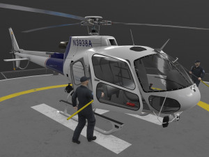 as-350 us customs and border protection animated 3D Модель