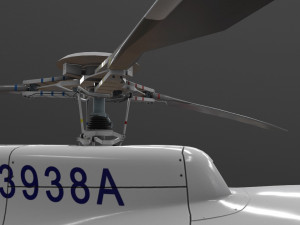 as-350 us customs and border protection animated 3D Модель