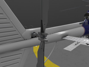 as-350 us customs and border protection animated 3D Модель