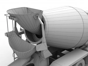 автоміксер міжнародний 7400 3D Модель