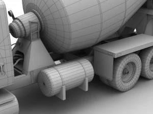 автоміксер міжнародний 7400 3D Модель