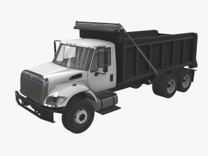 dump truck international 7400 3D Model