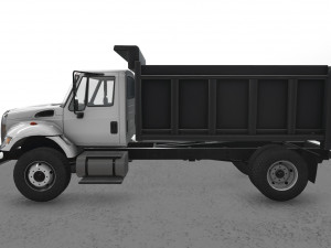 dump truck international 7400 2 Model 3D