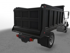 dump truck international 7400 2 Model 3D