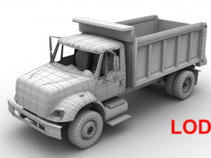 kiepwagen internationaal 7400 2 3D Model