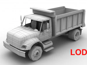 kiepwagen internationaal 7400 2 3D Model