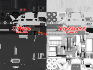 kiepwagen internationaal 7400 2 3D Model