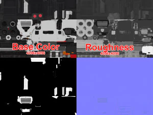 kiepwagen internationaal 7400 2 3D Model