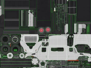 kiepwagen internationaal 7400 2 3D Model