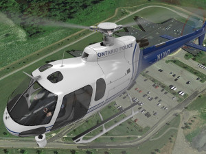 as-350 ontario police animated Modèle 3D
