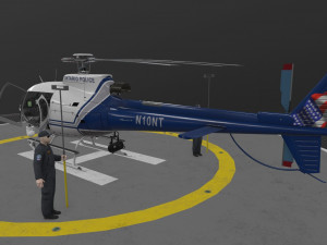 as-350 ontario police animated Modèle 3D