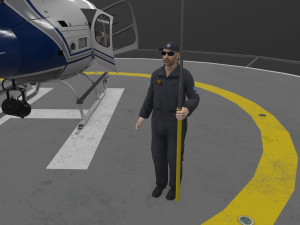 as-350 ontario police animated Modèle 3D