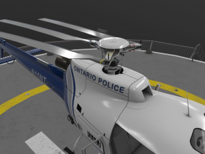 as-350 ontario police animated Modèle 3D