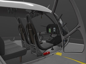 as-350 ontario police animated Modèle 3D