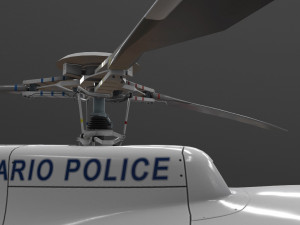 as-350 ontario police animated Modèle 3D