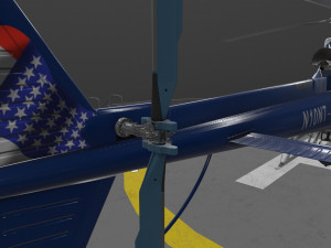 as-350 ontario police animated Modèle 3D