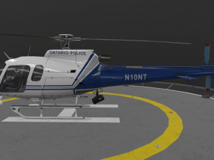 as-350 ontario police animated Modèle 3D
