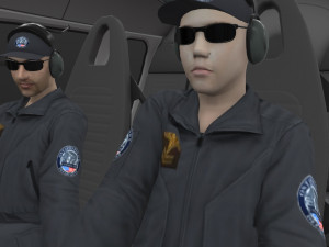 as-350 ontario police animated Modèle 3D