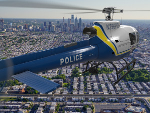 as-350 philadelphia police animated 3D 模型