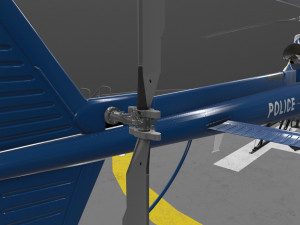 as-350 philadelphia police animated 3D 模型