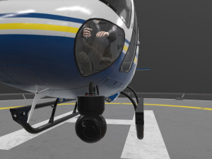as-350 philadelphia police animated 3D 模型