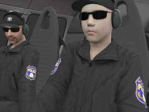 as-350 philadelphia police animated 3D 模型
