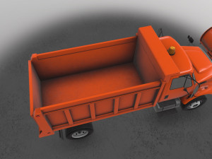 snow plow international 7400 3D 모델