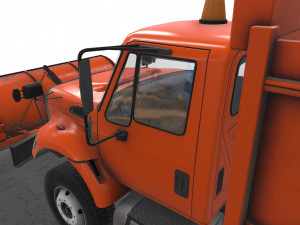 snow plow international 7400 3D 모델