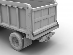 snow plow international 7400 3D 모델