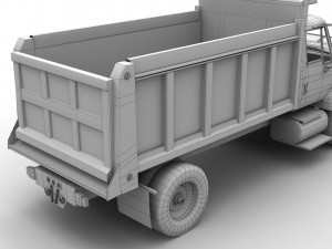 snow plow international 7400 3D 모델