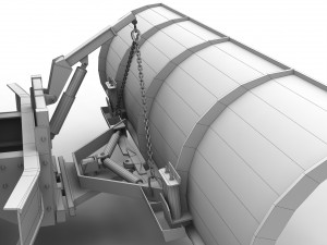 snow plow international 7400 3D 모델