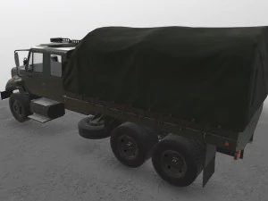 International Military Truck Green --157-- 3D Model