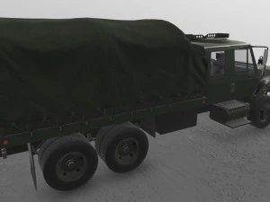 International Military Truck Green --157-- 3D Model