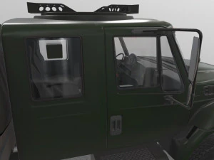 International Military Truck Green --157-- 3D Model