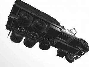 International Military Truck Green --157-- 3D Model