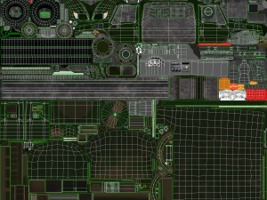 military truck green Modelo 3D