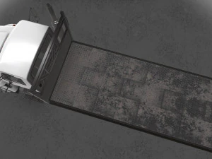 फ्लैटबेड ट्रक इंटरनेशनल 7400 3D मॉडल