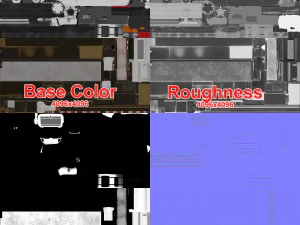 फ्लैटबेड ट्रक इंटरनेशनल 7400 3D मॉडल