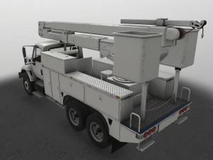 International Bucket Truck --143-- 3D Model