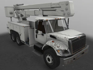 International Bucket Truck --143-- 3D Model
