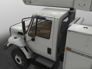 bucket truck Modelo 3D
