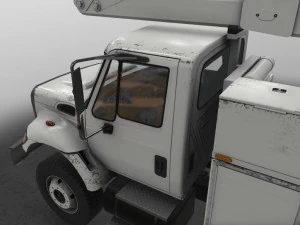 International Bucket Truck --143-- 3D Model