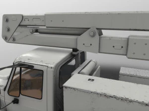 International Bucket Truck --143-- 3D Model