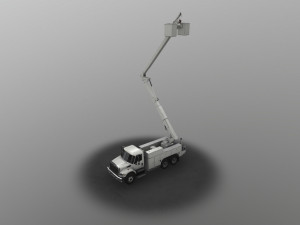 bucket truck Modelo 3D