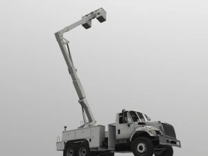 International Bucket Truck --143-- 3D Model