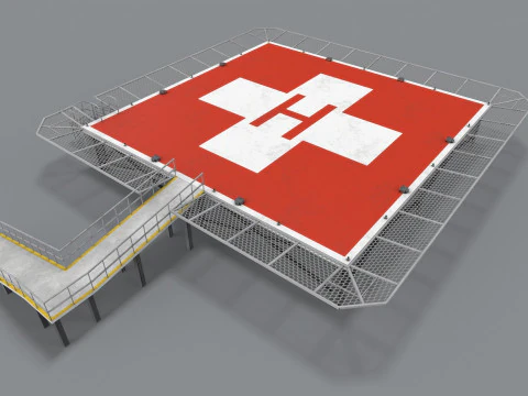 Ospedale dell'eliporto --319-- Modello 3D