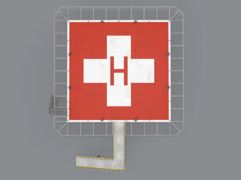 Ospedale dell'eliporto --319-- Modello 3D